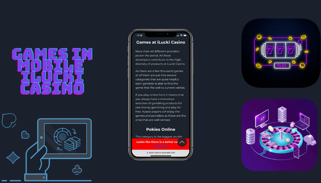 Games in Mobile iLucki Casino